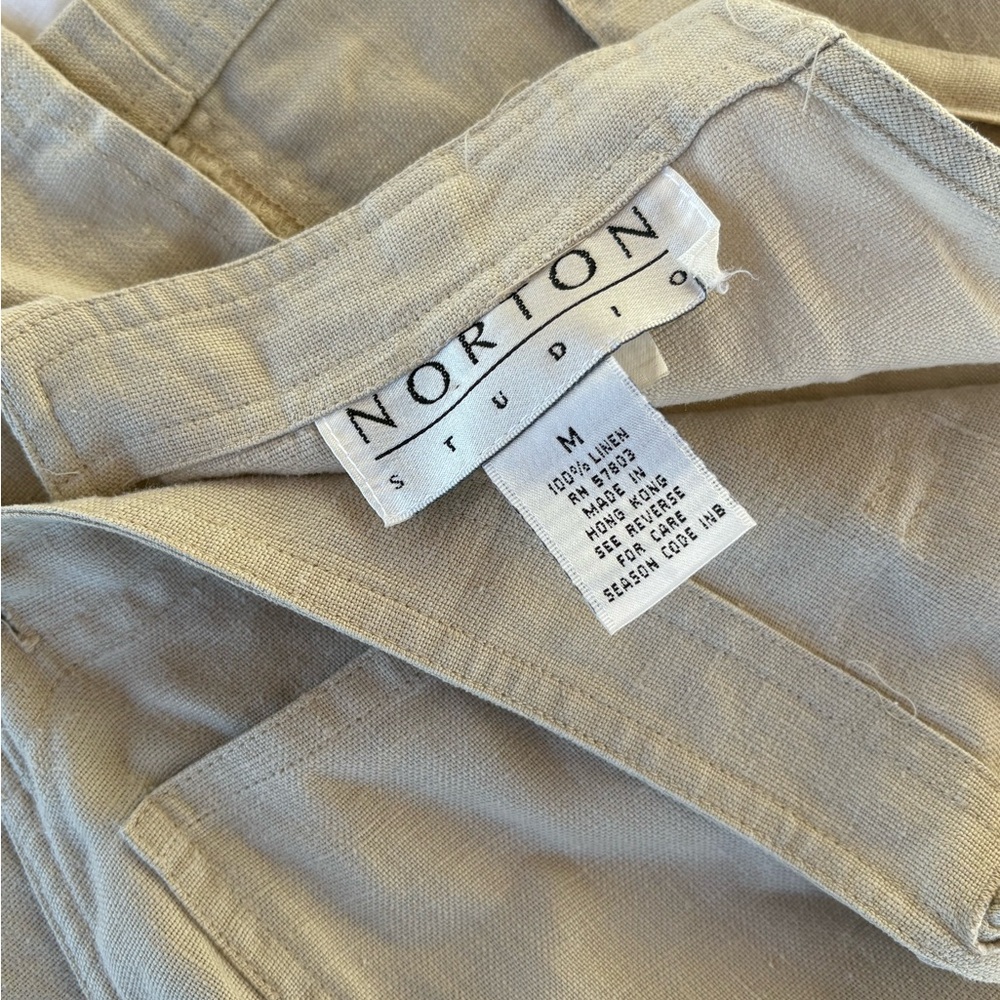 Tan Sleeveless overall Dress Medium - Picture 13 of 13